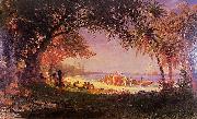Albert Bierstadt The Landing of Columbus oil